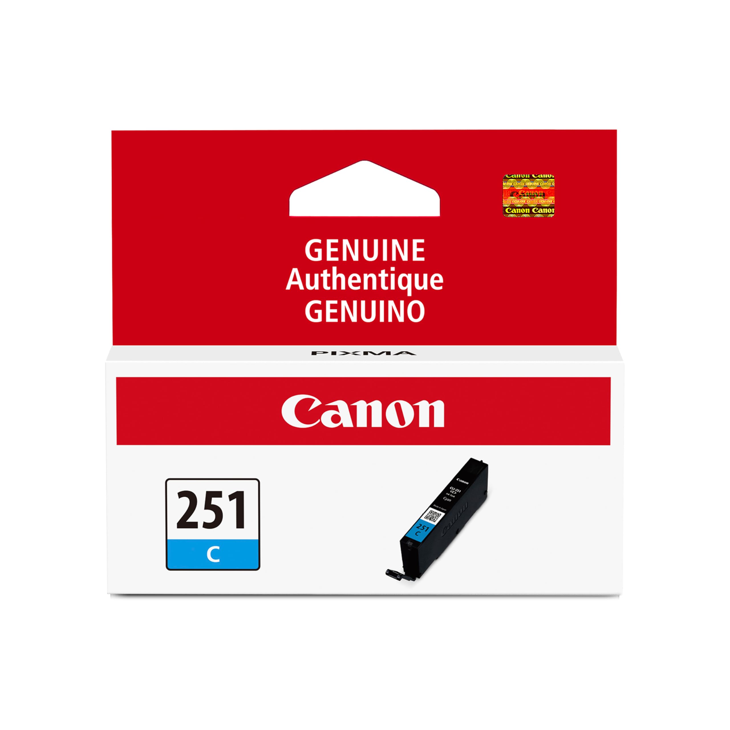 Amazon.com: Canon CLI-251 Genuine Cyan Ink Tank, Compatible with